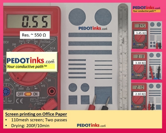 Resistance Measurement Conductive Screen Printing PEDOT PSS ink