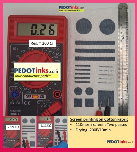 Electrical Measurement Conductive Screen Printing PEDOT PSS